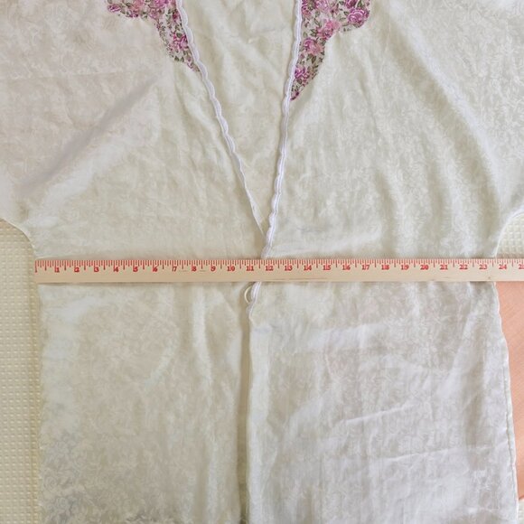 Vintage Val Mode White Satin Robe Dress – One Size - Picture 5 of 11